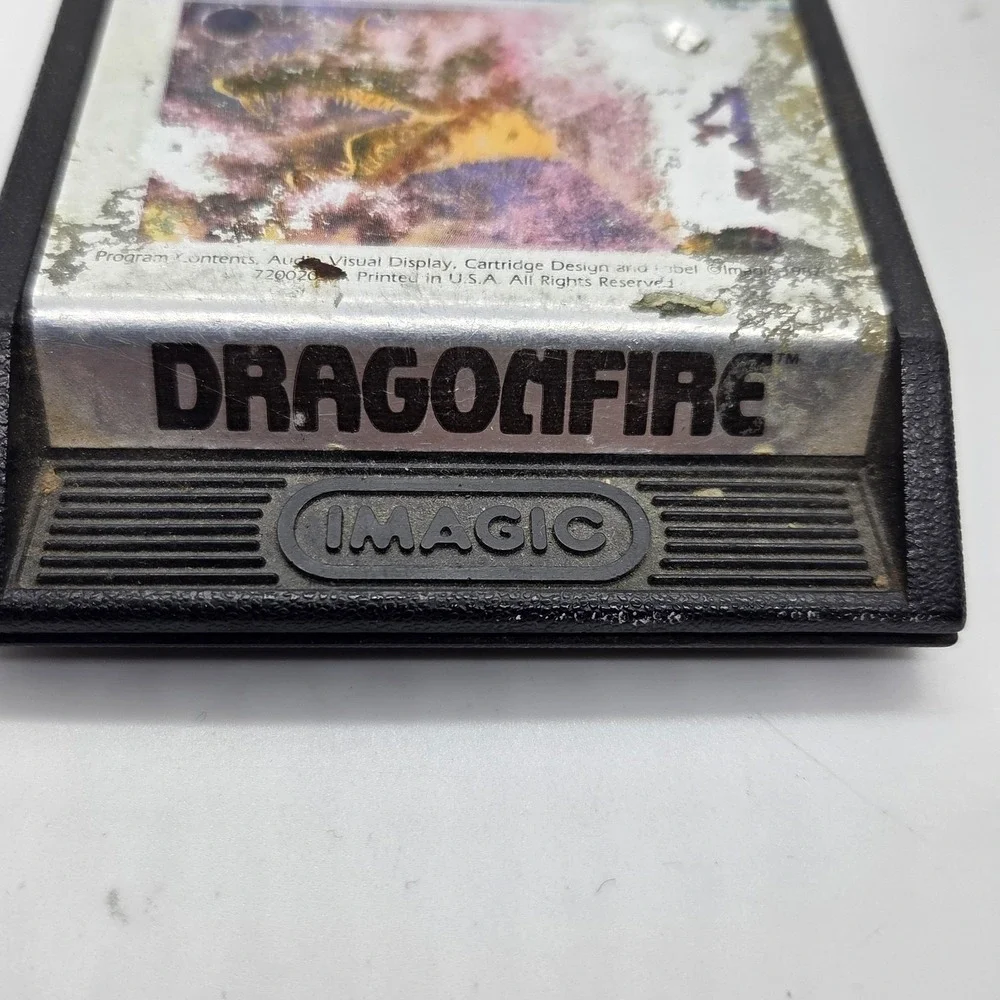 VTG Dragonfire Atari 2600 Game Cartridge Imagic‎ 1982 Tested Working Video Game